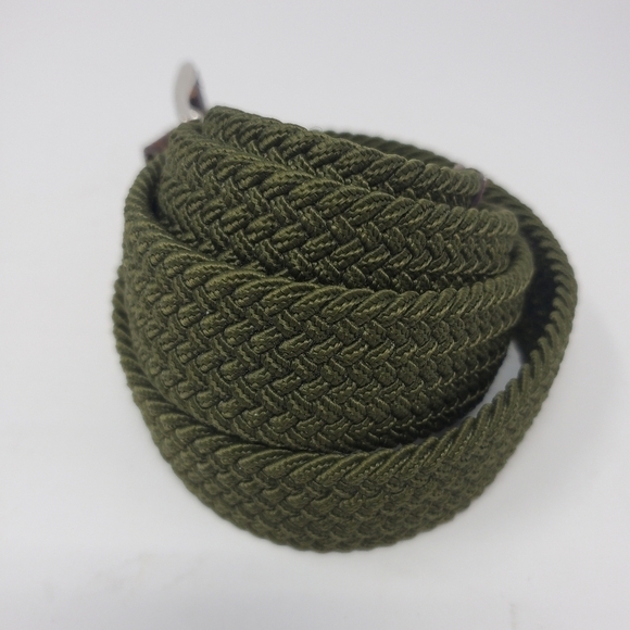 BULLIANT BELT LOT OF 2 STRETCH WOVEN FABRIC BELTS KHAKI & ARMY GREEN MEN OS - Picture 8 of 14